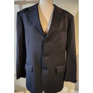Brooks Brothers Madison Blazer Mens Solid Gray 100% Wool Size 40S